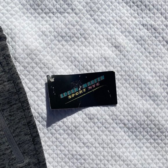 NWT Logan & Martin Jogger Pants Mens Medium Gray zip closure Pockets Drawstring - Picture 4 of 10